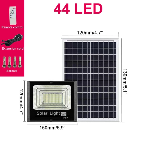 ORIGINAL  44/170Led Solar Wall Lights Outdoor Waterproof Infrared Garden Lamp Remote Control Waterproof Timing Induction Light