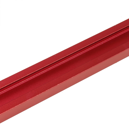 Red Aluminum Alloy 300-800mm T-track T-slot Miter Track Jig T Screw Fixture Slot 19x9.5mm For Table Saw Router Table Woodworking Tool