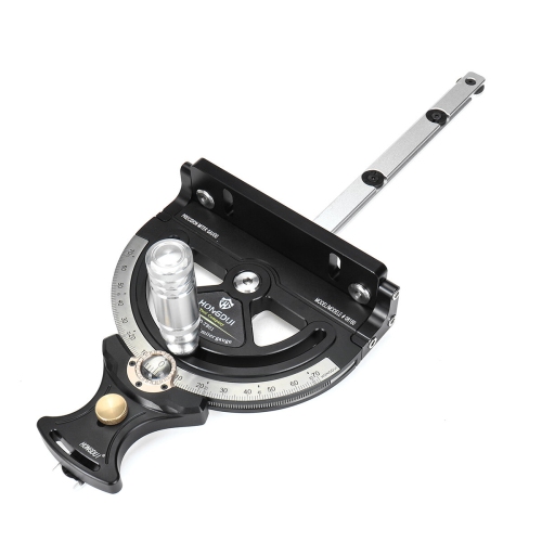 HONGDUI HD-MG21-BS Mitre Gauge Fence Fit For Bosch Festool Dewalt Small Table Saw 50 Degree Angle Fence Use for Small Table Saw