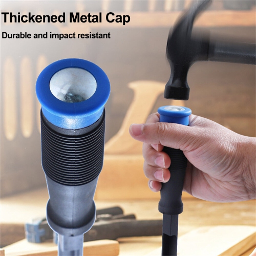 90 Right Angle Chisel Tool with Sturdy Plastic Handle High Carbon Steel Body for Efficient Grooving Work