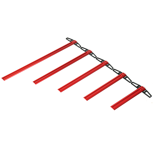 Traceur de ligne de travail du bois de précision VEIKO TS Règle en T Règle en aluminium de positionnement des trous en alliage d'aluminium