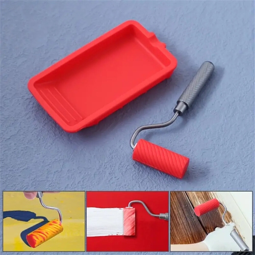RUITOOL Silicone Glue Roller and Tray Carpenter Woodworking Glue Applicator Kit