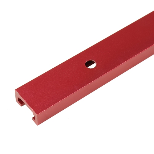 Red Aluminum Alloy 300-800mm T-track T-slot Miter Track Jig T Screw Fixture Slot 19x9.5mm For Table Saw Router Table Woodworking Tool