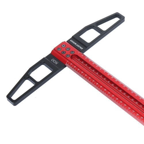 ENJOYWOOD T1 Upgrade Woodworking Precision T Ruler Hole Positioning Marking Ruler T Square for Measuring Marking Square Setting