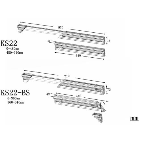 HONGDUI HD-MG21-BS Mitre Gauge Fence Fit For Bosch Festool Dewalt Small Table Saw 50 Degree Angle Fence Use for Small Table Saw