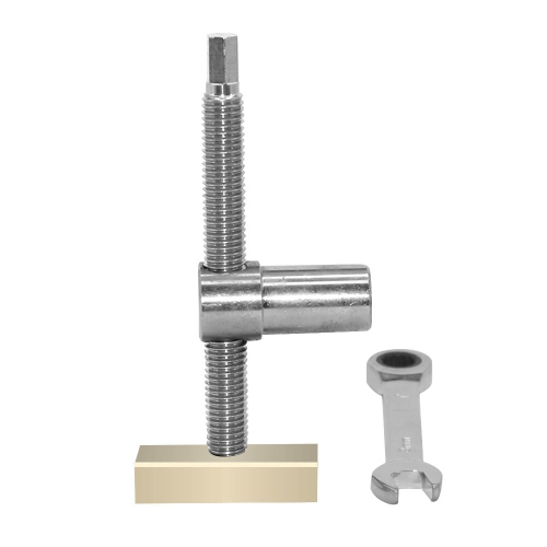 2PCS Woodworking Desktop Clip with 4 PCS Dog Holes Stop Fast Fixed Dog Hole Clip Clamp Brass Stainless Steel Fixture Vise Benches Joinery Carpenter