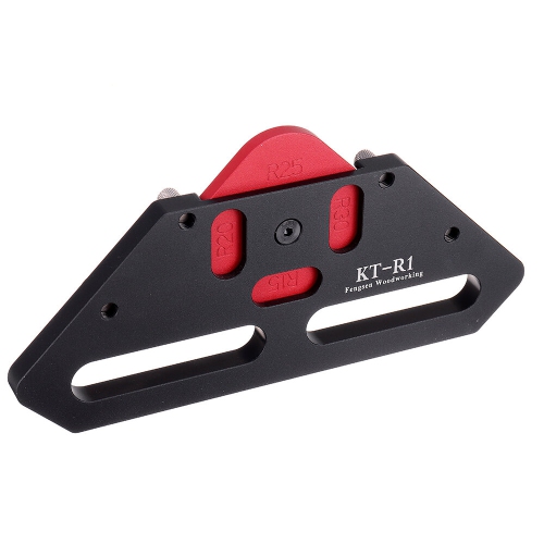 Drillpro KE-R1 Quick Change Wood Panel Radius R15/R20/R25/R30/C15/C20/C25/C30 Quick-Jig Router Table Bits Jig Aluminum Alloy Corner Template
