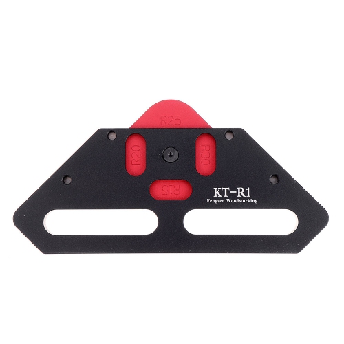 Drillpro KE-R1 Quick Change Wood Panel Radius R15/R20/R25/R30/C15/C20/C25/C30 Quick-Jig Router Table Bits Jig Aluminum Alloy Corner Template