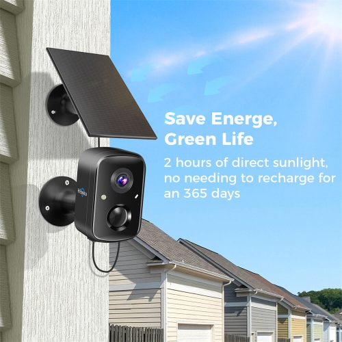 Hiseeu C90B 4MP Solar WIFI IP Camera Full Color Night Vision IP65 Waterproof AI Motion Detection Two-Way Audio 100% Wireless Eseecloud App Smart Home