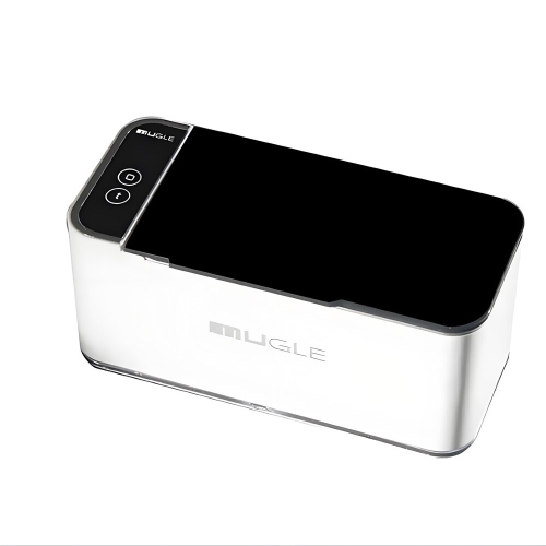 Mugle 40&nbsp;W – Nettoyeur à bijoux portatif 46&nbsp;kHz U1trasonic Vibration Power avec écran tactile 4 réglages de temps de nettoyage et 304