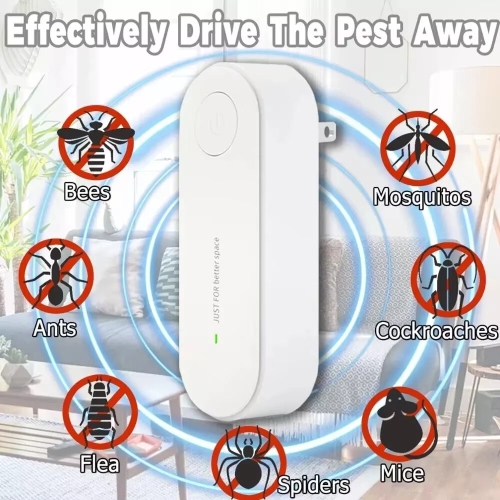Ultrasonic Pest Repellent 3-in-1 Triple Frequency 360 Degree Coverage Easy Installation Chemical-Free Safe for Pets and Children 800-1800 ft