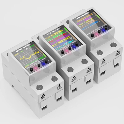 1P Tuya AC50-320V Smart Life Din Rail WIFI Smart Energy Meter Timer Power Consumption Monitor KWh Meter Wattmeter 100A 50/60Hz