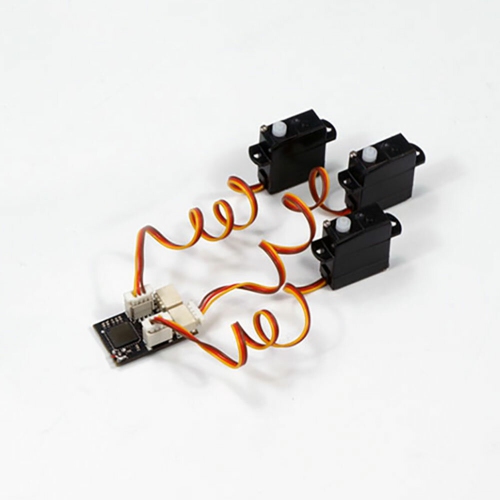 AEORC 3PCS Micro 1.7g Anolog Servo With RX14 Mini 4CH Receiver Integrated 5A/1S Brushed ESC for Micro Indoor Airplane Support S-FHSS DSMX/2 Frsky D16