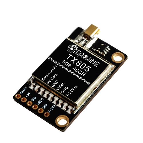 ORIGINAL  Eachine Tx805 5.8G 40Ch 25/200/600/800Mw Fpv Transmitter Tx Led Display Support Osd/pitmode/smart Audio
