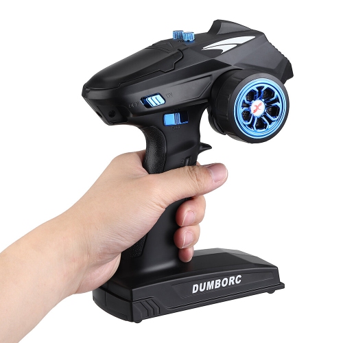 DumboRC X6 2,4&nbsp;GHz 6CH Émetteur radio FHSS Support Réglage de la sensibilité gyroscopique avec récepteur RC X6FG pour JJRC Q65 MN-90 Pièces