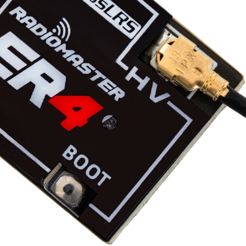 Radiomaster ER4 2,4&nbsp;GHz 4CH ExpressLRS ELRS RX PWM Prise en charge de la télémétrie de la tension pour le réservoir de voiture d'avion F3P RC