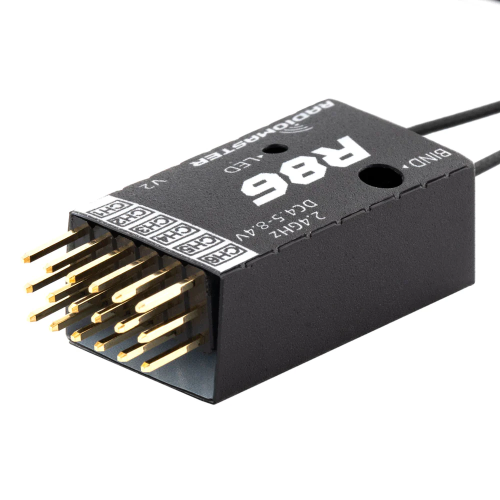 Radiomaster R86 V2 6CH Compatible PWM RC Receiver for Frsky D8 D16 SFHSS Radiomaster TX12 T16S Transmitter