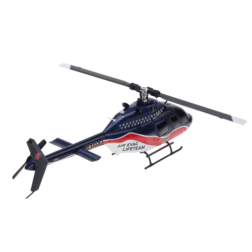 Eachine E186 1:27 Bell-206 Scale 2.4G 6CH Altitude Hold Optical Flow Positioning Dual Brushless Motor RC Helicopter