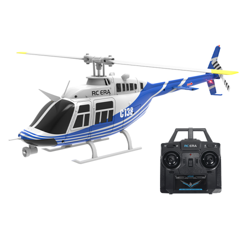 RC ERA C138 Bell 206 2.4G 6CH 6-Axis Gyro 1:33 Scale Altitude Hold Flybarless RC Helicopter RTF