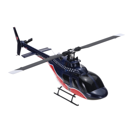 Eachine E186 1:27 Bell-206 Échelle 2.4G 6CH Altitude Hold Optical Flow Positioning Dual Brushless Motor RC Helicopter