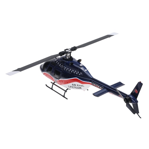 Eachine E186 1:27 Bell-206 Échelle 2.4G 6CH Altitude Hold Optical Flow Positioning Dual Brushless Motor RC Helicopter