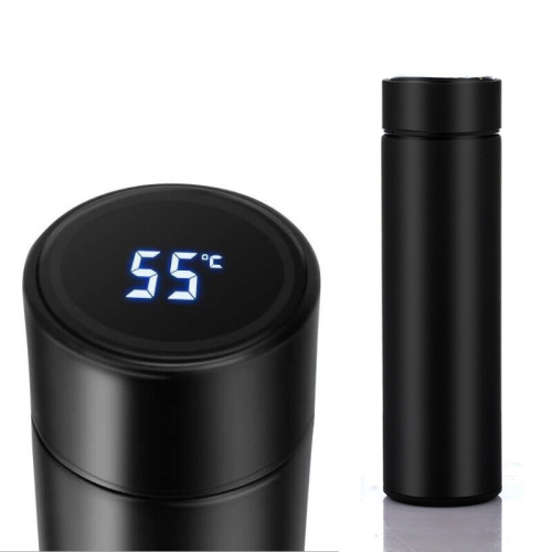 480ml Vacuum Thermos Keep Warm Keep Cold Water Bottle LCD Temperature Display Stainless Steel Double Wall Insulated Cup