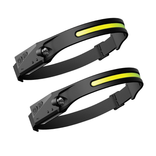 Capteur d'onde LX200 de Bikight 1200&nbsp;mAh 270 Large portée 350LM 5 Modes d'éclairage LED Lampe frontale USB Lampe frontale rechargeable COB Vélo