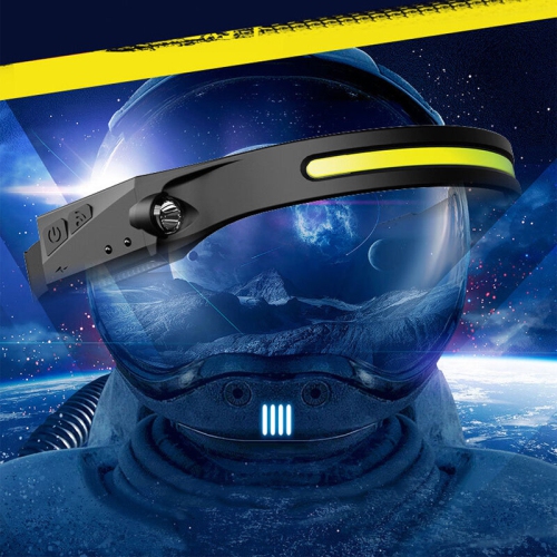 Capteur d'onde LX200 de Bikight 1200&nbsp;mAh 270 Large portée 350LM 5 Modes d'éclairage LED Lampe frontale USB Lampe frontale rechargeable COB Vélo