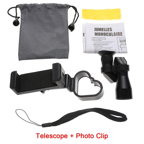 Mini télescope monoculaire portatif haute définition à longue portée 1000x20, transparent, zoom à grossissement élevé, chasse, montagnage, pêche