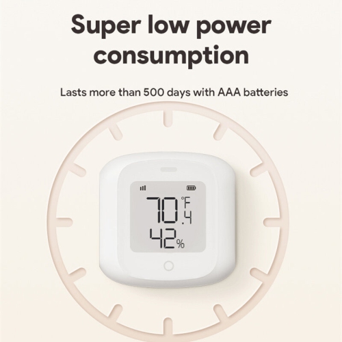 Tuya Smart WiFi Zigbe Temperature Humidity Sensor Indoor Hygrometer Thermometer Detector with LCD Display Remote Control Support Alexa Google Home