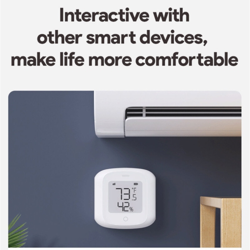 Tuya Smart WiFi Zigbe Temperature Humidity Sensor Indoor Hygrometer Thermometer Detector with LCD Display Remote Control Support Alexa Google Home