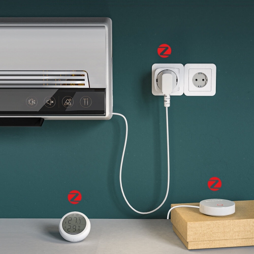 BlitzWolf BW-SHP13 ZigBee3.0 Prise intelligente 16&nbsp;A Prise européenne Mesure de l'électricité Télécommande Minuterie Fonctionne avec Alexa