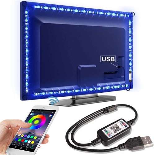 ORIGINAL  Led Set Light With 5V 5050RGB Colorful Tv Background Light With USB Bluetooth Smart Atmosphere Light Strip