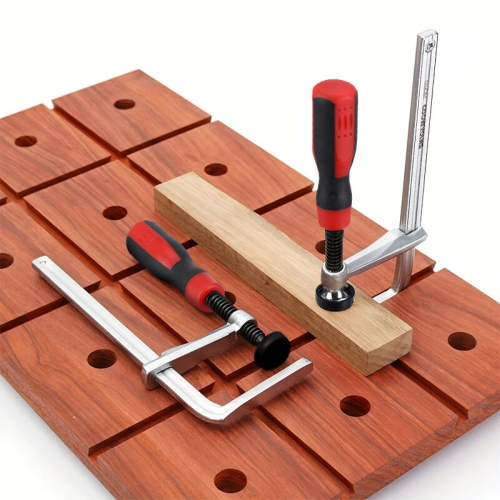 ENJOYWOOD 160x60mm Heavy Duty Dovetail Clamp with Soft-Grip Handle Woodworking Clamping Tool for Joinery Work