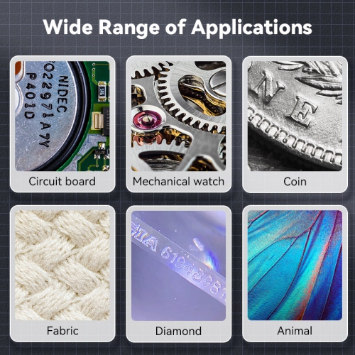 500X Portable Handheld Digital Microscope Super macro lens Magnification 2MP Camera Clear 1080P Resolution Integrated LED Lights Superior Battery