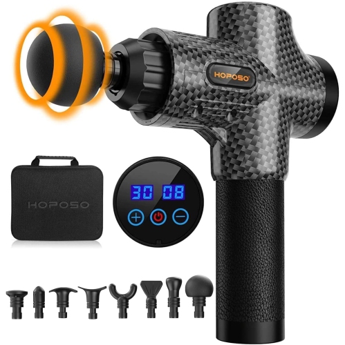 Deep Tissue Massage Gun with Heat – Handheld Percussion Massager for Back, Neck, Shoulder & Muscle Pain Relief