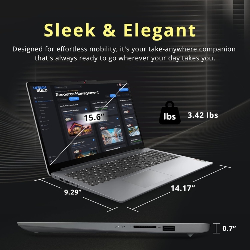 Lenovo Ideapad 1 15.6" HD Anti-Glare Laptop, Intel Celeron N4500, 1.16TB Storage(1TB SSD+160GB Docking Station Set), 20GB RAM, Intel UHD Graphics,