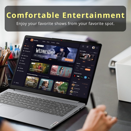 Lenovo Ideapad 1 15.6" HD Anti-Glare Laptop, Intel Celeron N4500, 416GB Storage(256GB SSD+160GB Docking Station Set), 8GB RAM, Intel UHD Graphics,