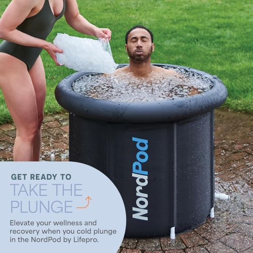 LifePro NordPod Recovery Ice Tub – Portable Cold Plunge Tub for Athletes, XL 102-Gallon Ice Bath for Recovery & Therapy – Indoor/Outdoor Use with