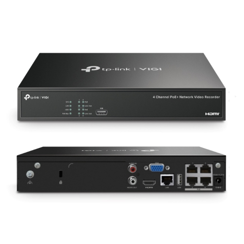 TP-Link VIGI NK4P-T4425-2T 4MP Full-Color Turret IPC & 4 Channel PoE+ NVR KIT