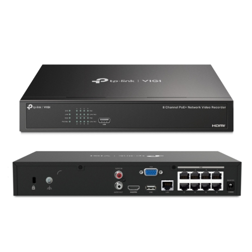 TP-Link VIGI NK8MP-T6425-2T 4MP Full-Color Turret IPC & 8 Channel PoE+ NVR KIT