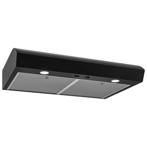 Hotte de dessous d'armoire de 30 po de Broan - Noir