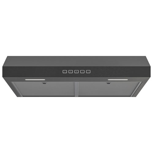 Broan 30" Under Cabinet Range Hood - Black Stainless Steel