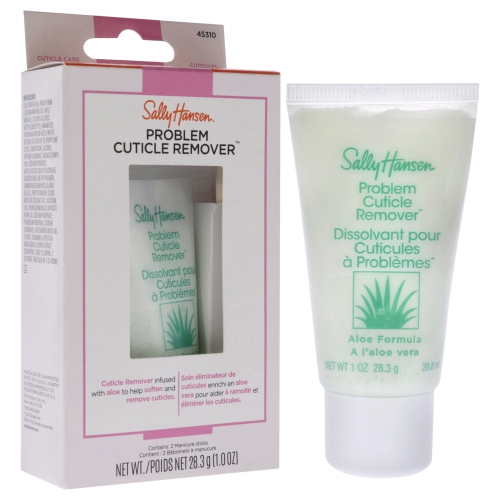 Problem Cuticle Remover by Sally Hansen for Women - 3 Pc 1oz Cuticle Remover, 2 Manicure Sticks