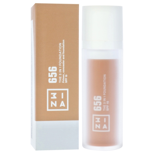The 3-In-1 Foundation SPF 15 - 656 Dark gold by 3INA for Women - 1.01 oz Foundation