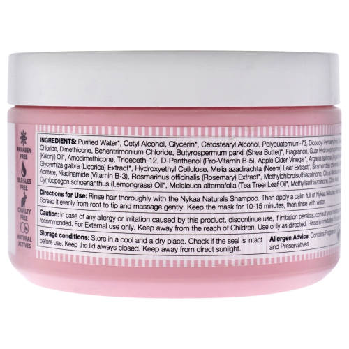 Hair Mask - Apple Cider Vinegar and Ginger by Nykaa Naturals for Women - 6.76 oz Masque