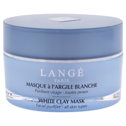 Masque en argile blanche purifiant profond de Lange pour masque unisexe 1,7 oz