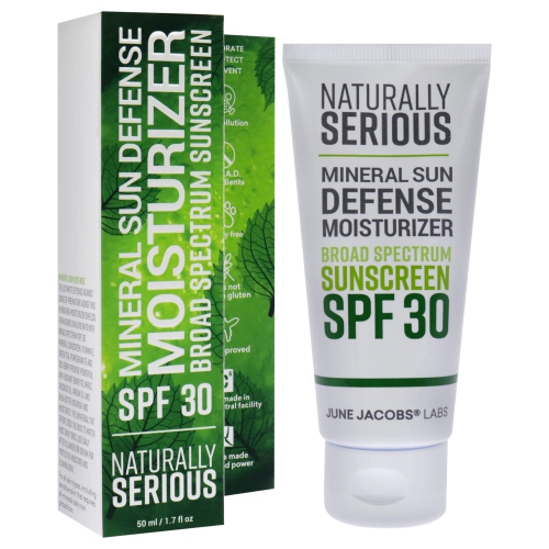 Mineral Sun Defense Moisturize Sunscreen SPF 30 by Naturally Serious for Unisex - 1.7 oz Sunscreen