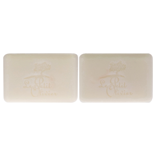 Extra Mild Soap Bars - Aloe Vera by Le Petit Olivier for Men - 2 x 3.5 oz Soap