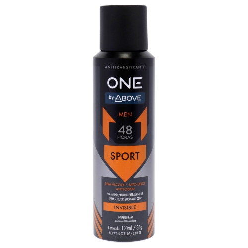 ABOVE  48 Hours One Invisible Antiperspirant Deodorant - Sport By for Men - 3.03 OZ Deodorant Spray